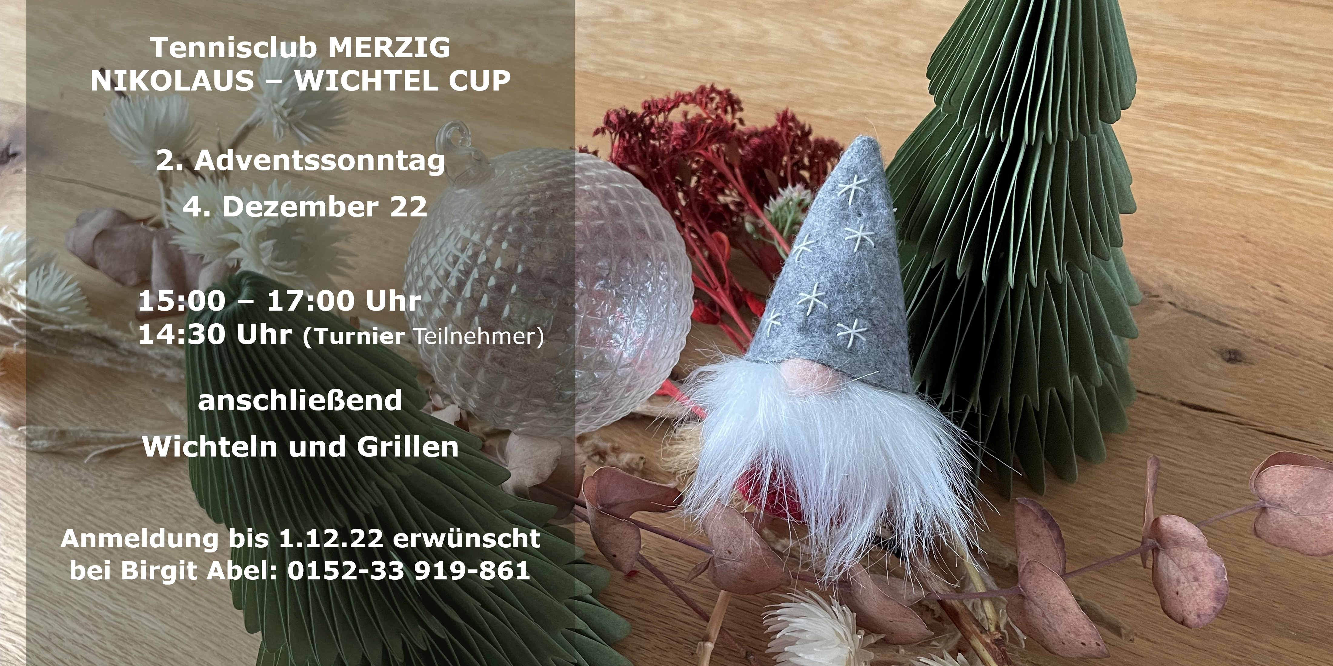 Nikolaus-Wichtel CUP Einladung 2022