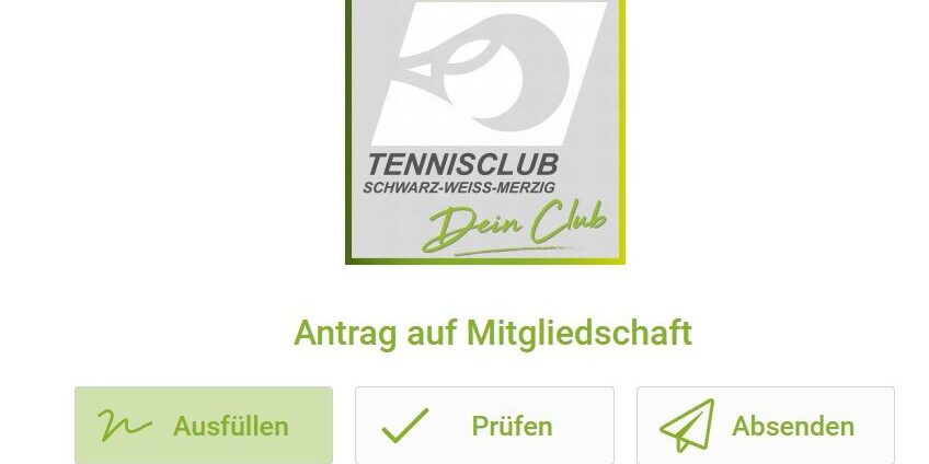 Antrag Online Mitgliedschaft